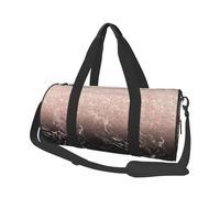 Moderno oro rosa marmo nero rosa glitter, Borsone da viaggio di grande capacità Borsa rotonda Borsa da viaggio sportiva Borsa da viaggio Borsa da fitness
