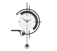 Moderno orologio da parete minimalista senza ticchettio, orologio silenzioso con pendolo, stile nordico decorativo creativo, orologio da parete per decorazione, orologio da cucina per soggiorno 36 x