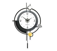 Moderno orologio da parete minimalista senza ticchettio, orologio silenzioso con pendolo, stile nordico decorativo creativo, orologio da parete per decorazione, orologio da cucina per soggiorno 38 x
