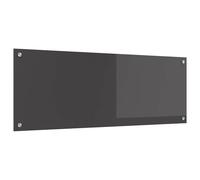 Moderno pannello posteriore da cucina, 110 x 40 cm, in vetro di sicurezza temprato, resistente al calore fino a 240 °C, come paraspruzzi per la cucina, con quattro fori preforati per una facile