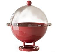 Moderno piatto per snack con piedini di supporto elevati e fondo perforato per controllo dell'umidità e flusso d'aria (B)