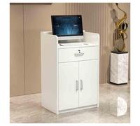 Moderno piccolo banco per reception, banco paga per ufficio e atrio, elegante tavolo per reception (68,8 x 40 x 90,9 cm) - Design funzionale e salvaspazio