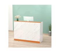 Moderno piccolo banco reception per saloni di bellezza e mercati, elegante registratore di cassa per ufficio, clinica aziendale e atrio, design compatto (H 110 cm)