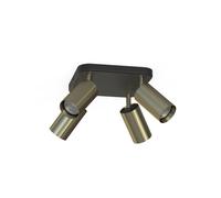 Moderno Plafoniera In Ottone 4 Fiamme Versatile Lampada EYE