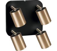 Moderno Plafoniera In Ottone 4 Fiamme Versatile Lampada EYE