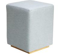 Moderno poggiapiedi quadrato in schiuma, elegante sgabello compatto per bagno, seduta imbottita per arredare la casa, comfort e relax, design chic per spazi contemporanei