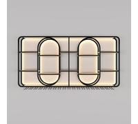Moderno portabottiglie da parete in metallo, con luce LED, salvaspazio, con porta bicchieri, elegante decorazione per la casa e il bar (nero, 200 x 20 x 100 cm)