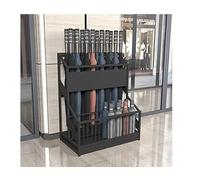 Moderno portaombrelli decorativo in metallo, grande portaombrelli da esterno, soluzione elegante per la casa per pioggia e sole, ombrello alla moda (colore nero)