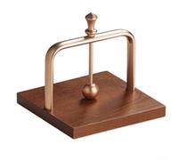 Moderno portatovaglioli con base in legno e design elegante in metallo, pratico ma elegante aggiunta a qualsiasi tavolo da pranzo o colazione (oro rosa)