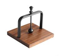 Moderno portatovaglioli con base in legno, robusto supporto per fazzoletti in lega di alluminio, per tavolo da pranzo, elegante organizer in metallo per la decorazione della casa e della cucina, oro