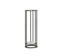Moderno portavasi in Marmo a 2 Livelli - Portavaso in Metallo Verticale Alto per Interni, Soggiorno e Balcone - Elegante mensola a piedistallo per l'arredamento della CAS