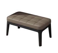 Moderno pouf rettangolare con gambe in legno, design versatile della metà del secolo per sala da pranzo, camera da letto e soggiorno, migliora il comfort e lo stile come panca, poggiapiedi o sgabello