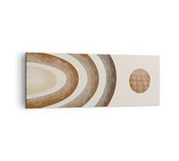Moderno Quadro su Tela 140x50 cm Stampe da Parete Astratto Pastello - 4841 | Elemento Geometrico Boho Quadro Decorativo XXL 1 pezzo Soggiorno Camera da Letto Arte da Parete Decorazione da Parete ARTTOR