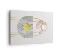 Moderno Quadro su Tela 70x50 cm Stampe da Parete Astratto Pastello - 4574 | Moderno D'oro Quadro Decorativo Piccolo 1 pezzo Soggiorno Camera da Letto Arte da Parete Decorazione da Parete ARTTOR