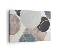 Moderno Quadro su Tela 70x50 cm Stampe da Parete Astratto Pastello - 5986 | distretti Minimalista Pezzo Quadro Decorativo 1 pezzo Soggiorno Camera da Letto Arte da Parete Decorazione da Parete ARTTOR