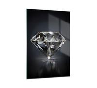 Moderno Quadro su Vetro 50x70 cm Verticale Altro - 5274 | Diamante Calcolo Nobile Stampe da Parete Quadro Decorativo Piccolo Soggiorno Arte da Parete Decorazione da Parete ARTTOR