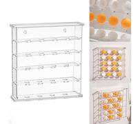 Moderno rack da tavolo da tennis da parete con custodia acrilica trasparente