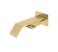 Moderno rubinetto da bagno a cascata da parete miscelatore for lavabo nascosto con maniglia singola in ottone resistente for lavandini(Brushed Gold)