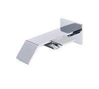 Moderno rubinetto da bagno a cascata da parete miscelatore for lavabo nascosto con maniglia singola in ottone resistente for lavandini(Silver)