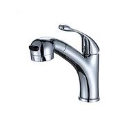 Moderno rubinetto da bagno a scorrimento, rubinetto miscelatore monoforo con spruzzatore estraibile, rubinetto per lavabo commerciale per vasca da bagno peccato, include tubo di alimentazione
