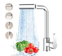 Moderno rubinetto da cucina in acciaio inox con cascata a 360° 4 modalità di spruzzo, perfetto per lavelli da cucina e rubinetti da bar del bagno