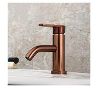Moderno Rubinetto del Rubinetto a Base di Rubinetto a Base di tazzine a Ponte Moderno Montato per Bagno in Argento Misele di Asciugamani Caldi e Freddi Tappi in Alluminio (Oro Rosa)