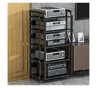 Moderno scaffale AV Media Stand per Home Entertainment, robusto armadio aperto per componenti audio video e console di gioco, design salvaspazio per casa e ufficio