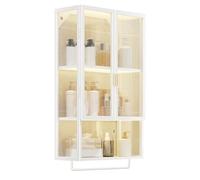 Moderno scaffale da parete in metallo per bagno e ripostiglio sopra il WC con porta asciugamani elegante organizer nero/bianco per la decorazione della casa e il soggiorno.