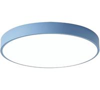 Moderno Semplice, A Spettro Completo, Cri95 Dimmerabile All'infinito, Sorgente Luminosa con Lente A LED, Plafoniera Rotonda, Otto Colori Disponibili, Camera da Letto, Sala da Pranz, Blue, 50cm