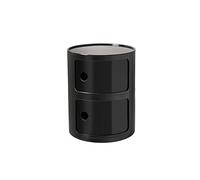 Moderno Semplice Bianco Circolare Creativo Piccolo Cabinet Mini Semplice Mobile Laterale Nordic Ins Internet Celebrity Comodino 2 Strati Colore Nero