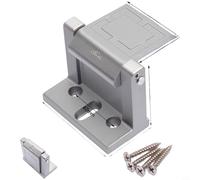 Moderno semplice chiavistello di sicurezza per porte costruito in lega di zinco per una maggiore protezione interna e stabilità (per grigio ombra)