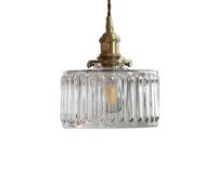 Moderno semplice leggero a ciondolo di lusso leggero luminoso in ottone nordico vetro appeso diametro 6.6in e27 porta lampada lampadario ristorante barra camera da letto letto studiare il tè camera