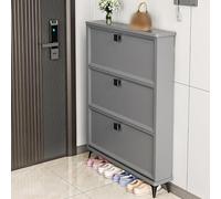 Moderno set da scrivania con specchio illuminato, toeletta per camera da letto, sgabello imbottito, 2 cassetti grandi, piano in vetro temperato nero, elegante regalo da donna (grigio e nero, 50,8 cm)