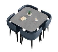 Moderno set di 45 pezzi tavolo da pranzo rotondo / quadrato mobili da cucina con 4 sedie elegante design salvaspazio perfetto per piccole aree ideale per sala da pranzo riunioni.