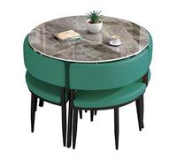 Moderno set di 5 pezzi tavolo da pranzo con sedie per piccoli spazi tavolo da cucina quadrato/rotondo mobili per sala da pranzo tavolo da riunione moderno per negoziare