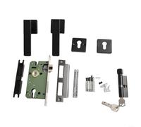 Moderno set di maniglie per porte interne della camera da letto con meccanismo silenzioso e costruzione robusta per una sicurezza affidabile della porta