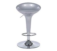 Moderno sgabello da bar girevole regolabile per bancone della cucina, design elegante argento per casa, pub o sala da pranzo