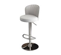 Moderno sgabello da bar in pelle regolabile in altezza, girevole, per ristorante, reception, elegante per la casa e il bar, perfetto per mangiare e intrattenere