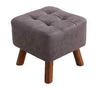 Moderno sgabello ottomano in legno con gambe piccola panca fasciatoio creativo basso poggiapiedi per ingresso elegante e funzionale poggiapiedi per la casa.