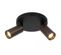 Moderno Spot Da Soffitto Marrone Caffè Soggiorno GU10 L:25 Cm Faretti Corridoio