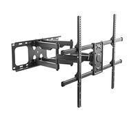 Moderno supporto angolare per TV, supporto da parete girevole resistente, movimento completo regolabile per TV da 50 a 75 pollici, supporto universale da parete per TV, supporta fino a 60 kg