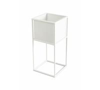 Moderno supporto per aiuola, bianco, 50 cm GLAM
