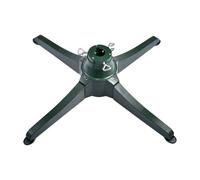 Moderno supporto per albero di Natale, base elettrica ricaricabile per alberi di Natale artificiali, 80 x 80 cm, supporto verde per alberi fino ad alti e tronco diametro 3,2 cm, stabile e
