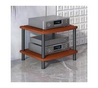 Moderno supporto per audio, torre di archiviazione multimediale AV, per casa, ufficio, teatro e sala di registrazione, elegante design marrone (44 cm)