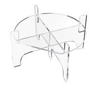 Moderno supporto per bevande in acrilico per casa ed eventi, base trasparente per dispenser di bevande fino a 7,87 pollici, a prova di condensa e facile da pulire con un panno (20 x 10 cm)