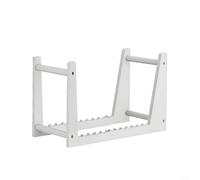Moderno supporto per dischi in vinile acrilico per LP e CD, elegante espositore da scrivania, organizer per casa, ufficio, camera da letto, robusto scaffale trasparente, bianco, nero trasparente