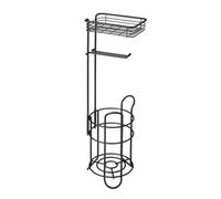 Moderno supporto per fazzoletti da pavimento nero con struttura in ferro resistente dispenser di tessuto in ferro multifunzionale per interni semplice supporto per fazzoletti