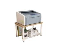 Moderno supporto per stampante con contenitore, a doppio strato, per ufficio, scrivania, fotocopiatrice, scaffale per stampante creativa, elegante soluzione di archiviazione per casa e ufficio
