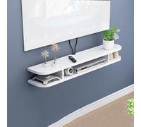 Moderno supporto TV a parete, per sala d'intrattenimento mobile e console multimediale per soggiorno/camera da letto, elegante design galleggiante per una decorazione elegante della casa