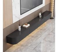 Moderno supporto TV da parete con ripiani, 220 cm, in pelliccia slish per la decorazione della casa, design Sk per soggiorno, spazio e centro di intrattenimento